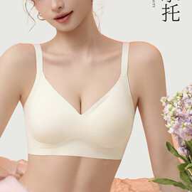 婷婷726#无痕全固定排扣美背薄杯文胸M-2XL舒适亲肤尾货内衣批发