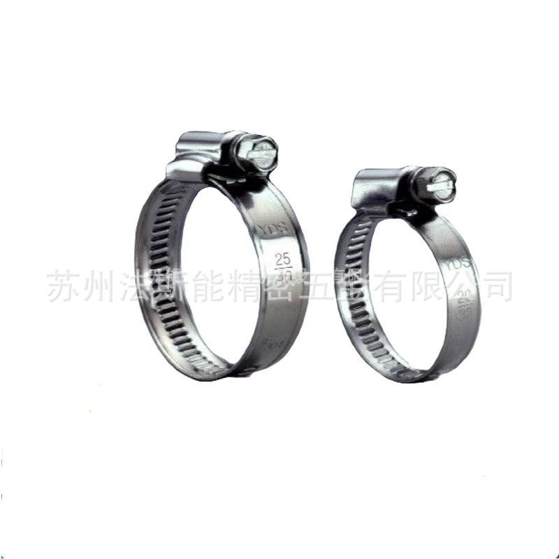 DIN3017-1A型  430（不锈铁）抛光 带蜗杆传动 卡箍