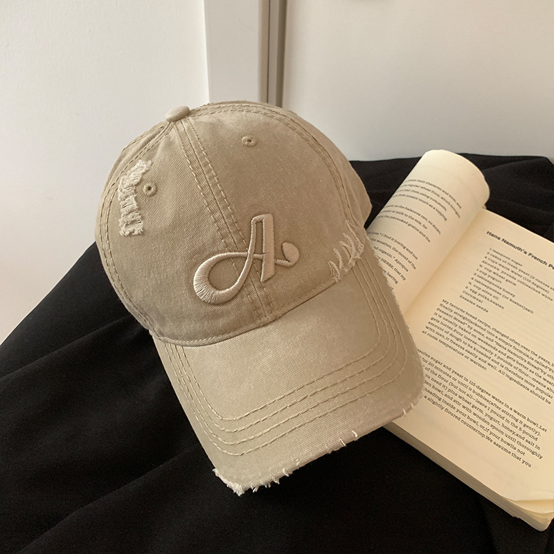 American agujero gorra de béisbol mujer japonesa vaquero retro gorra ancha gorra gor