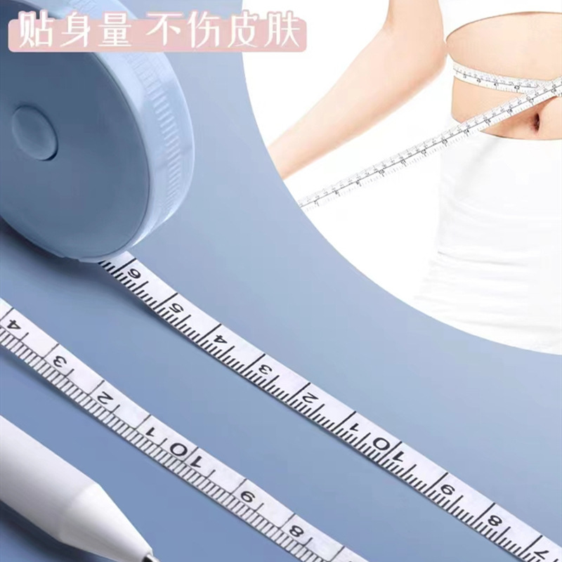 2 meters shrink plastic soft leather tape measure 200cm cm 79in inch measurable height waist sports fitness department store