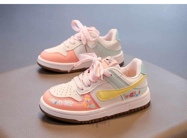 Modische Kindersneaker Für Mädchen Mit Klettverschluss Und Sohle_voghion.com