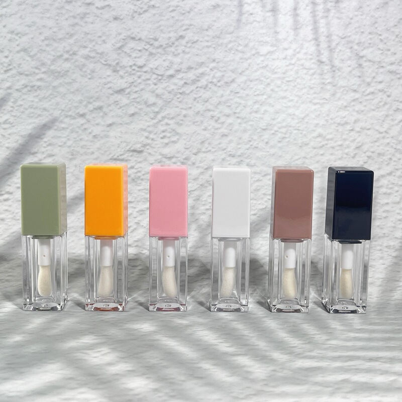 Factory in stock supply 5ml lip glaze square tube large brush head lip gloss empty tube large capacity color sub-bottling cross-border Factory in stock supply 5ml lip glaze square tube large brush head lip gloss empty tube large capacity color sub-bottling cross-border