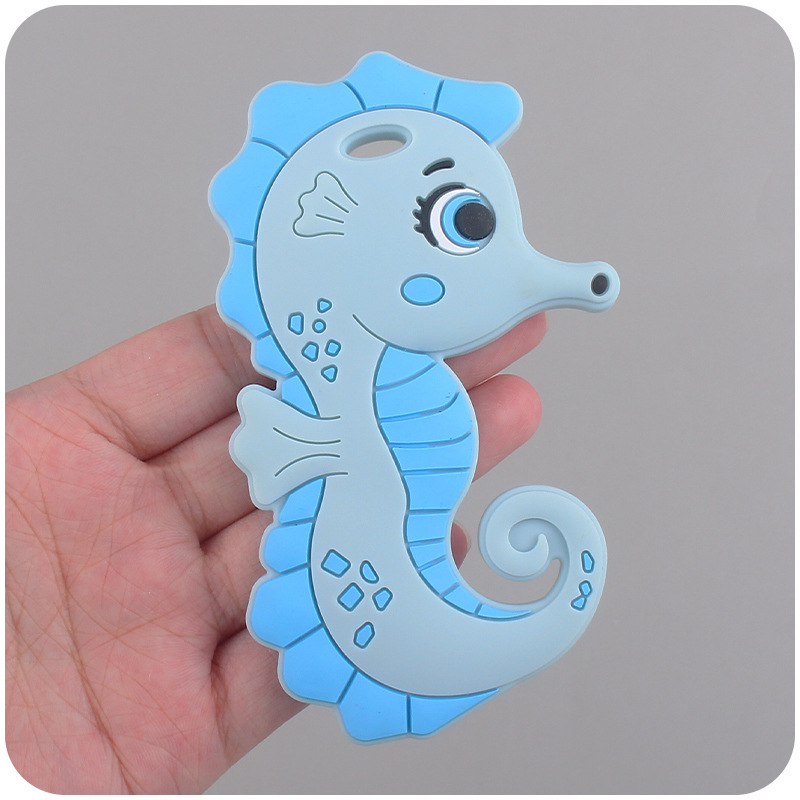 Nuevo bebé suministros de dibujos animados haima mordedor calmante bebé creativo silicona mordedura molar mordedor juguete
