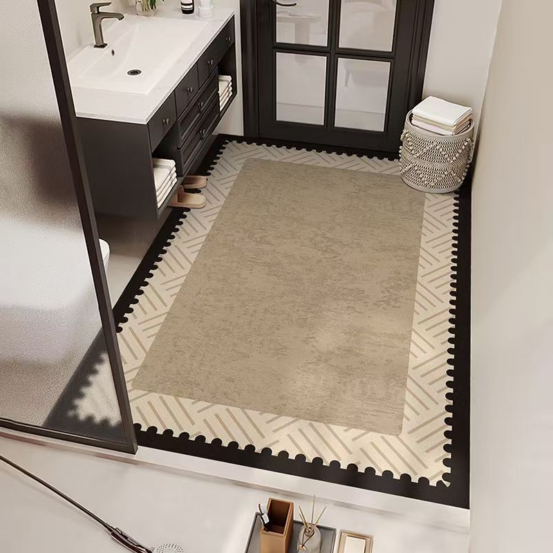 Bathroom Floor Mat, Bathroom Door Absorbent, Quick-Drying Door Mat, Household Dry and Wet Separation, Stain-Resistant Diatom Mud Floor Mat