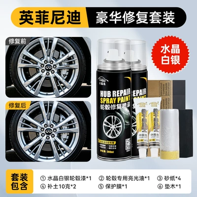 Infiniti Crystal Silver Special Car Avtomobil boya qələmləri - infiniti-crystal-silver-luxury-restoration-kit-contains-glossy-varnish