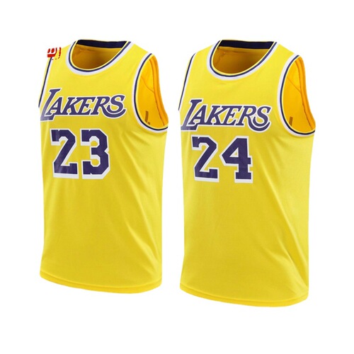 Wholesale Lakers Kobe 24th Jersey 23rd James Men's and Women's Couple Adult Training Top Basketball Shirt Backless Tee