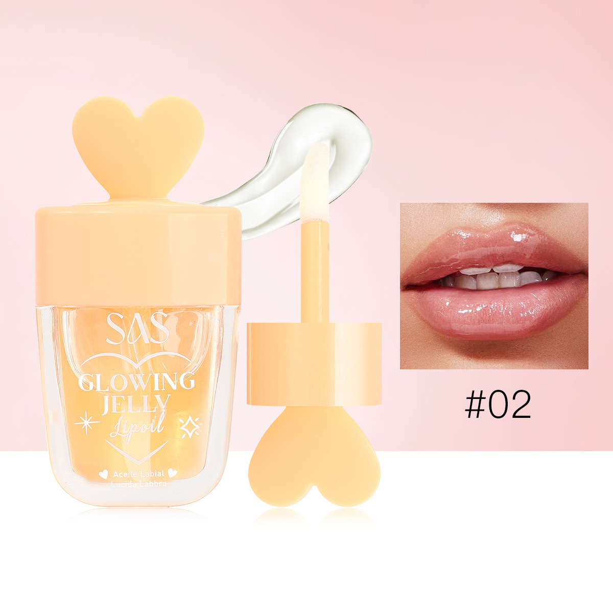 SAS caliente transfronterizo spot 6 colores brillo de labios líquido aceite de labios lindo de larga duración SAC116 image 8