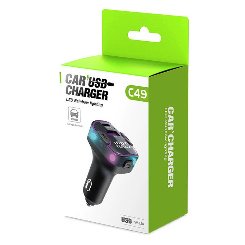 Автомобильный MP3-плеер с функцией Bluetooth, FM-трансмиттером и беспроводной зарядкой USB для использования в автомобиле