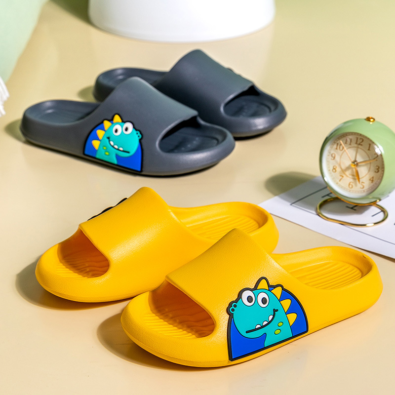 Summer Slippers for Women, Comfortable Like Stepping on Poop, Non-Slip for Dormitory and Home, Soft-Soled, Cute Cartoon Dinosaur Flip-Flops