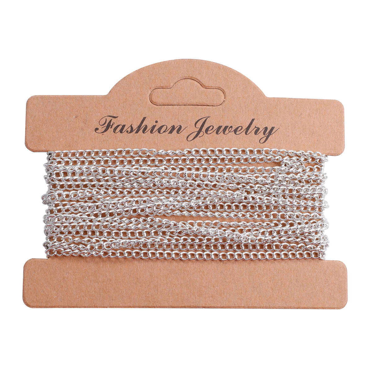 2,5mm 3,5mm cadena secreta plana hecha a mano DIY joyería collar pulsera 3 M cadena de hierro plateado 9 colores opcionales