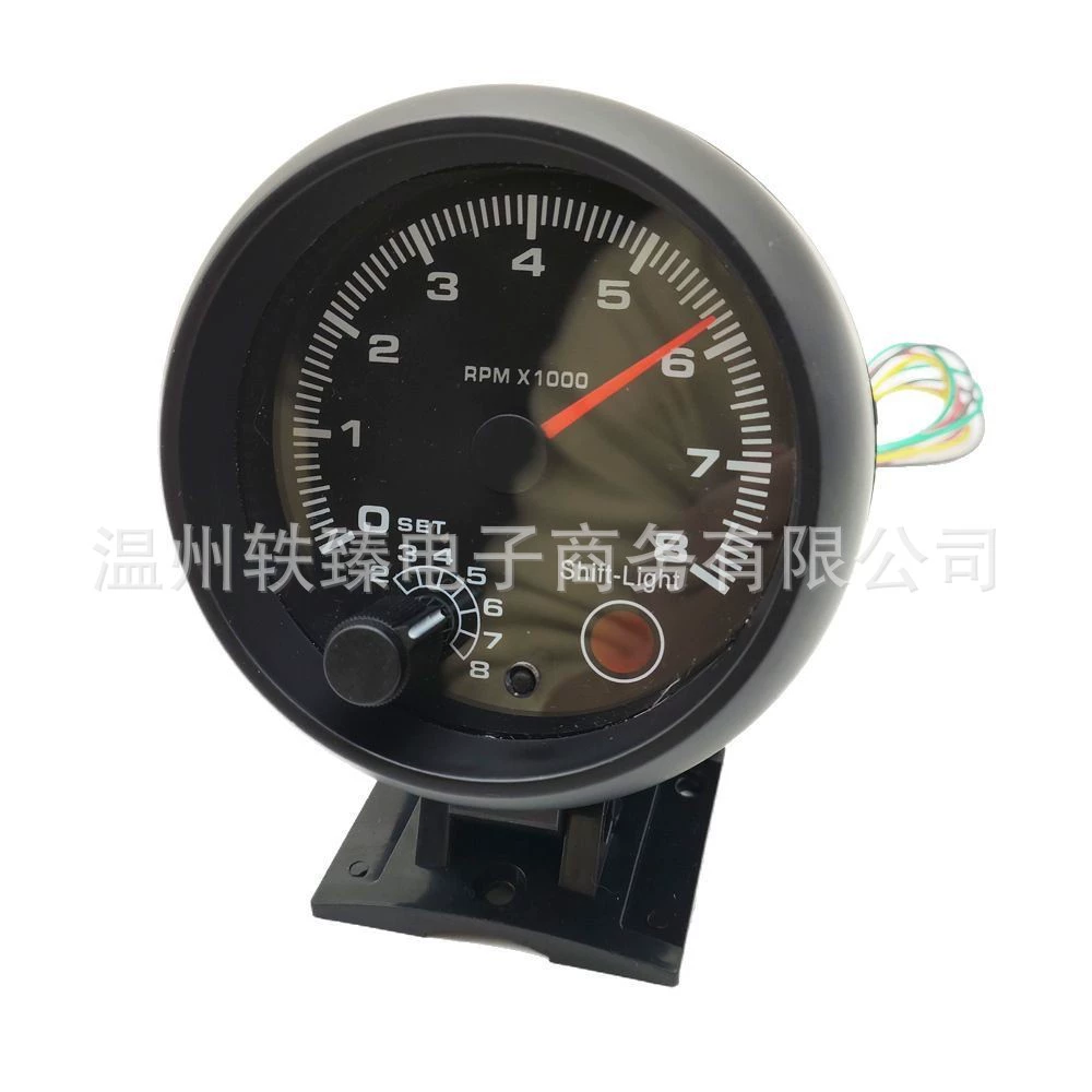 Car modified instrument 12V car universal blue light tachometer Tachometer Car modified tachometer