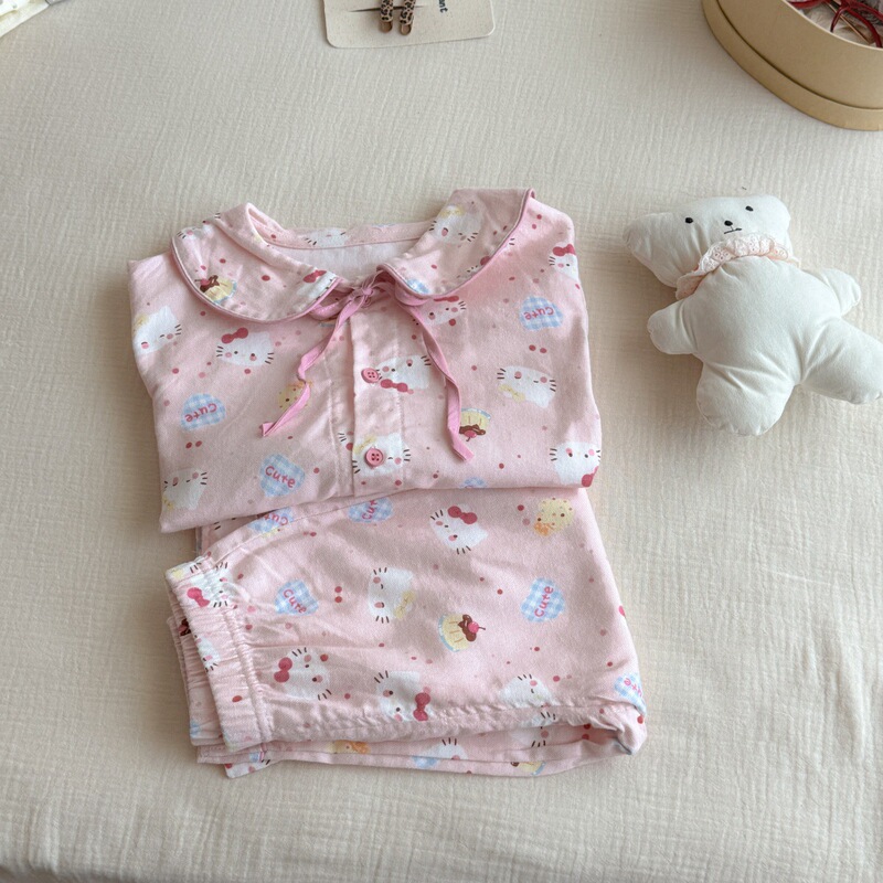 女童家居服套装25秋卡通女童韩系家居服宝宝宽松可爱印花睡衣批发|undefined
