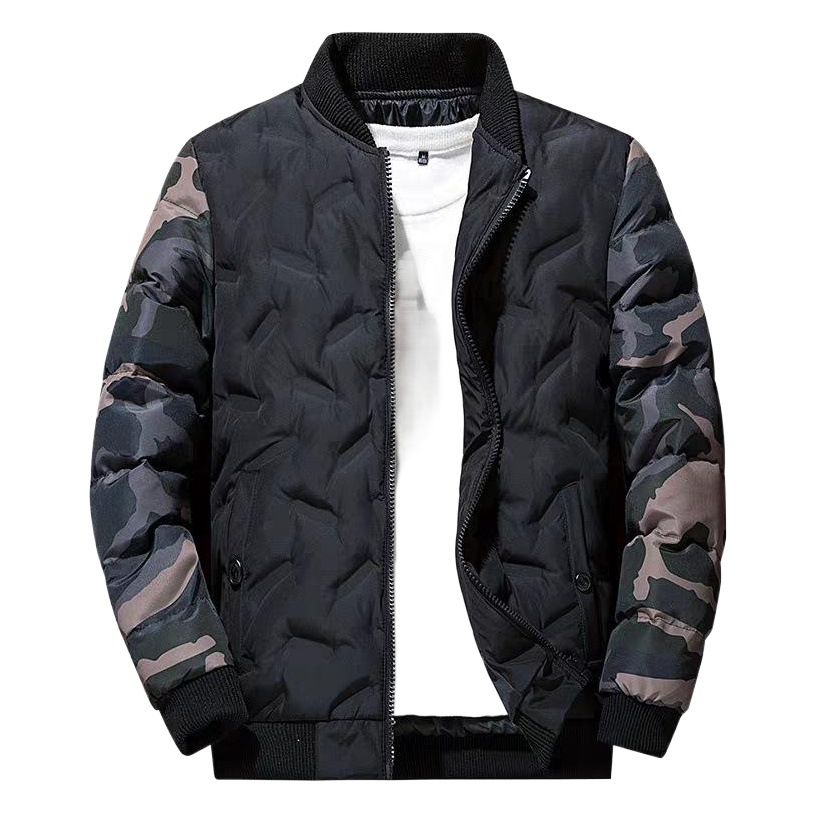 Chaqueta de invierno para hombre Chaqueta de algodón acolchado marca de moda camuflaje Comercio exterior Chaqueta de algodón acolchado para hombre Chaqueta de algodón acolchado al por mayor uniforme de béisbol cálido