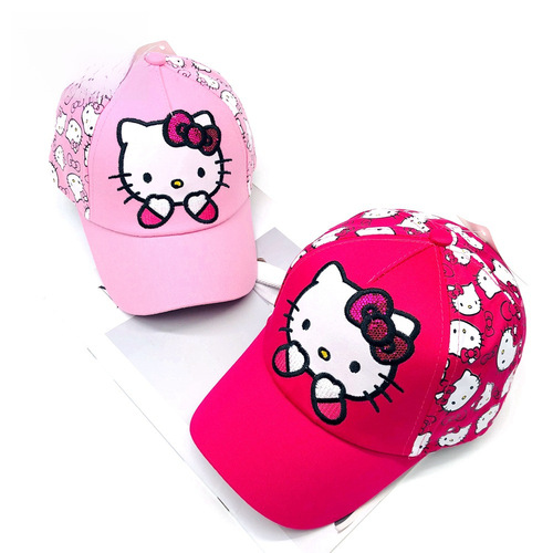 Children's Hat Wholesale Spring and Autumn Girls Sun Hat Baseball Cap European and American New Style Super Cute KITTY Cat Children's Duck Hat