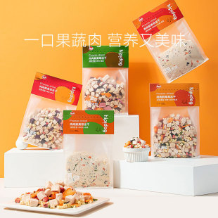 Dog snacks meat fresh fruit extraction freeze-dried 180g fruits and vegetables dried chicken floss mixed with food pet food