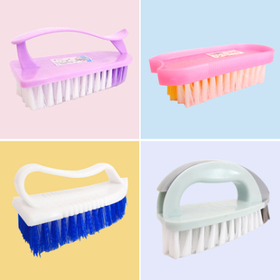 Household Large Multifunctional Cleaning Brush, Hard-Bristled Laundry Brush with Handle, Shoe Brush, Stove Floor Brush, Detachable Brush