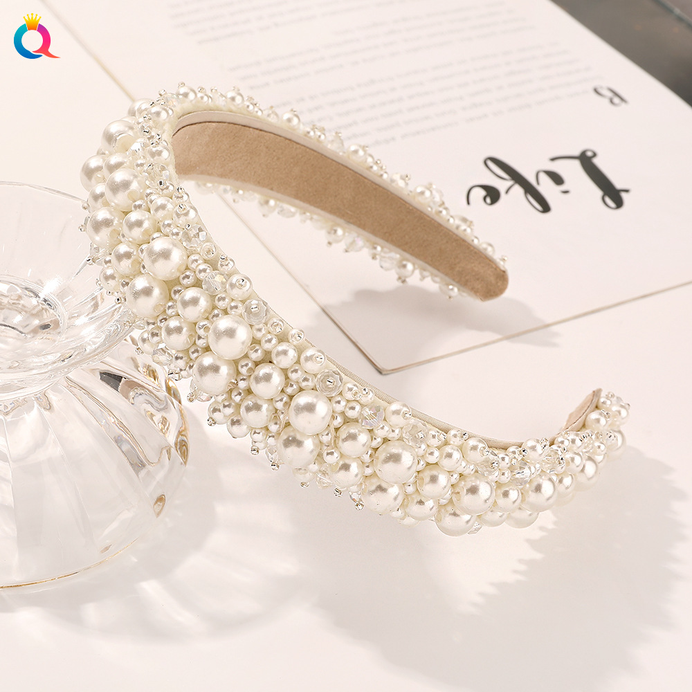 180g Weight Headwear Hair Accessories Type 1 Piece Quantity Street Occasion Artificial Pearl Material Geometric Pattern Women'S Gender Plating Design Fashion Style Fashion Geometric Artificial Pearl Plating Headwear 1 Piece 5