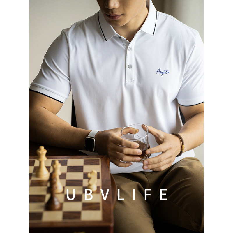 [Clearance Sale] Stylish Short-Sleeve Polo Shirt Men's Summer Embroidered Casual Collar T-Shirt Half-Sleeve Polo Shirt Men's Clothing