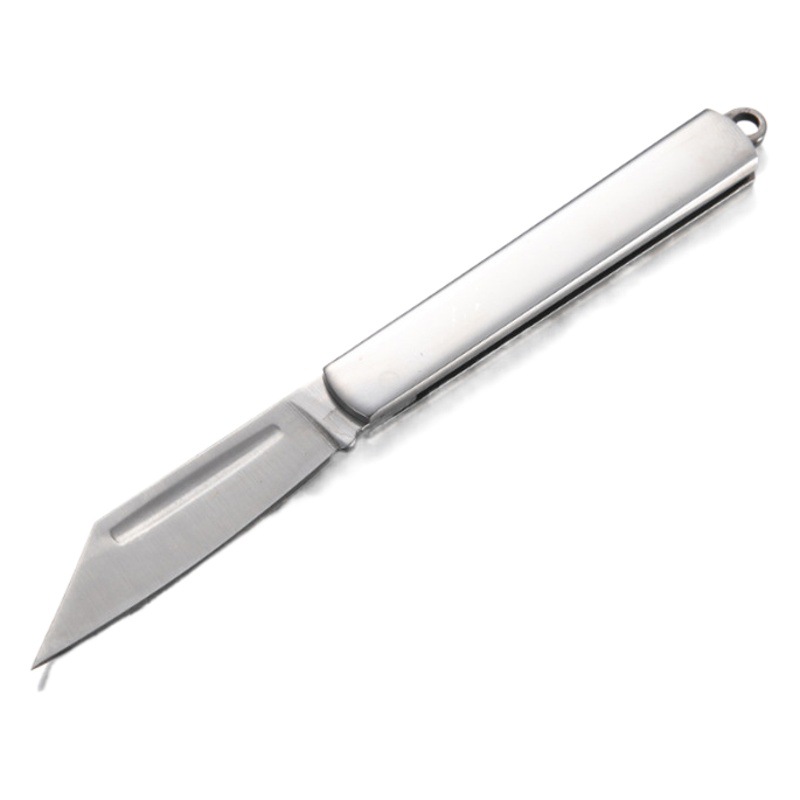 123 stainless steel folding fruit knife peeling knife portable outdoor supplies knife 2 yuan shop fruit knife