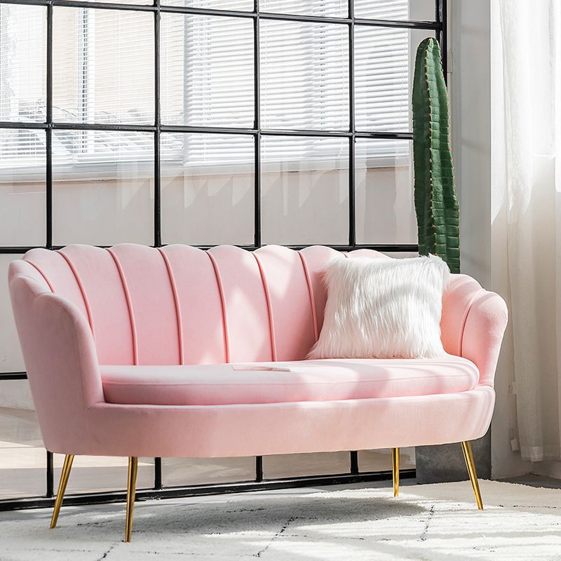 Sofá único de lujo nórdico moderno y simple sofá de ropa de la sala de estar perezoso dormitorio pequeño sofá rojo en línea