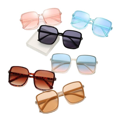 New square rimless sunglasses, direct from the factory, stylish and versatile, perfect for sun protection, ideal for women driving, retro design