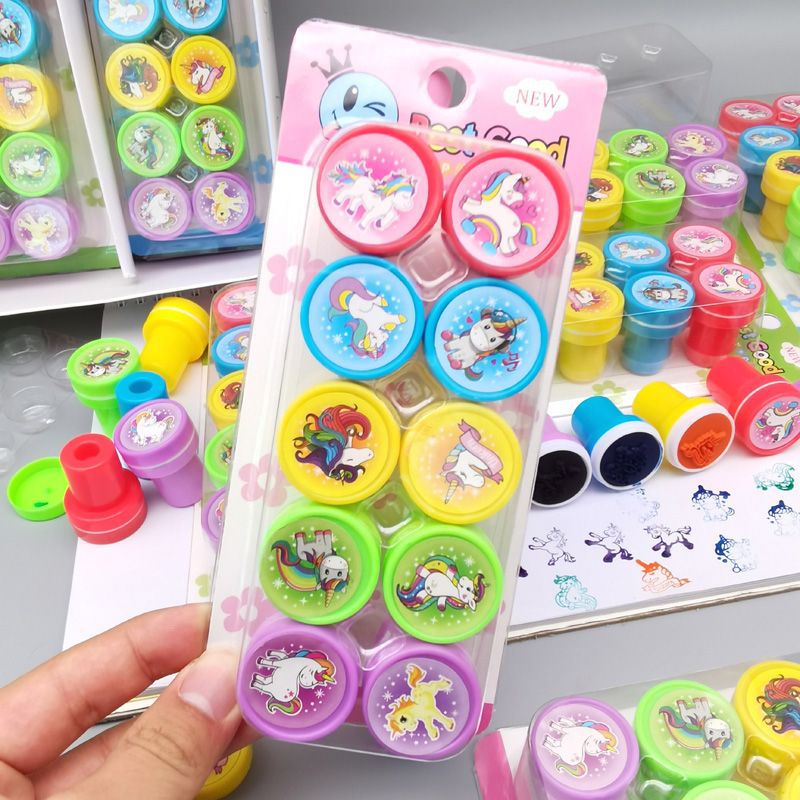 말 없는 유니콘 10개들이 스탬프 상자