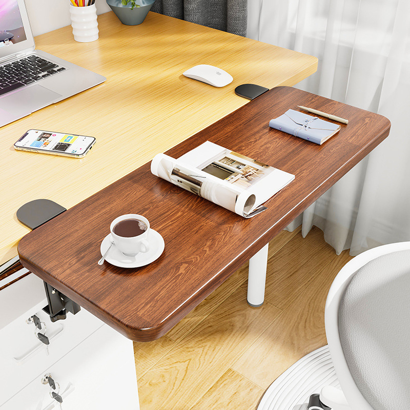 Mesa de escritorio extensión de mano mesa de computadora tablero de escritorio portador de teclado dormitorio tablero de estación de trabajo ensanchado extensión plegable