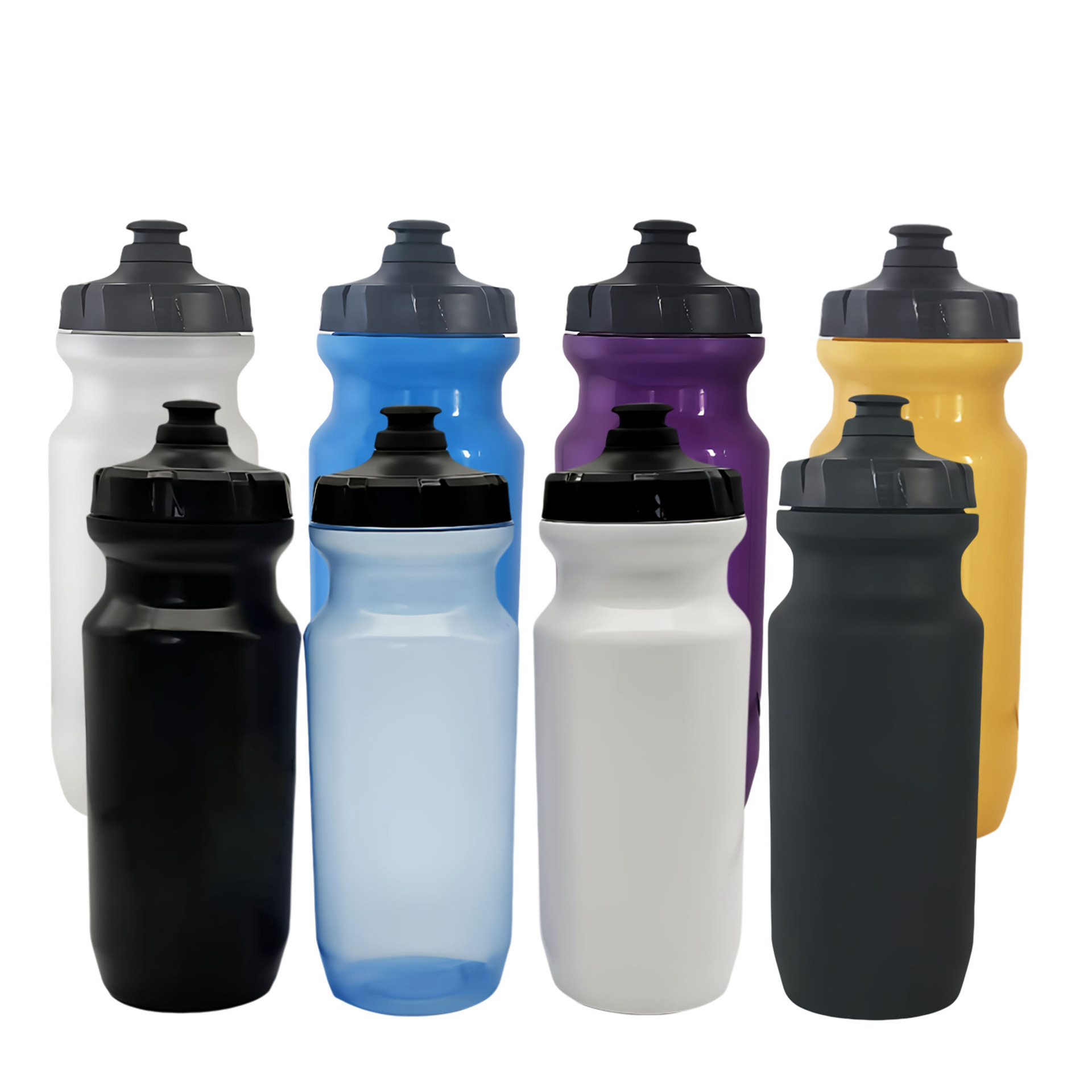 Botella de agua deportiva personalizada PP5, regalo deportivo, botella de agua portátil tipo squeeze para fitness al aire libre con LOGO impreso.