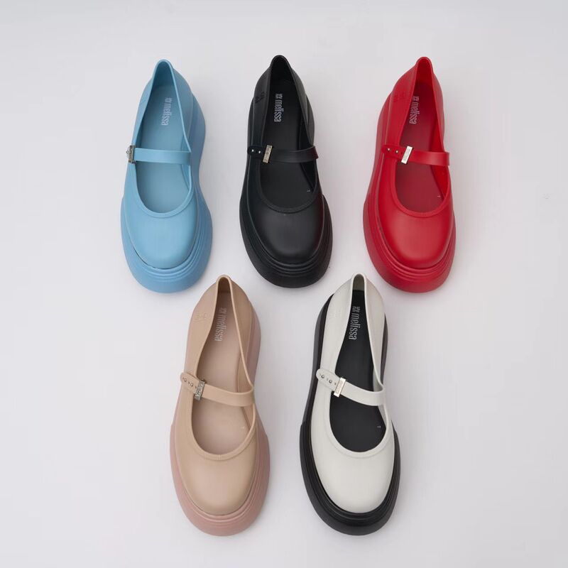 2026 New Melissa Adult Women's Thick-Soled Ballet Platform Shoes Women's Boat Shoes Fragrant Shoes 2026 New Melissa Adult Women's Thick-Soled Ballet Platform Shoes Women's Boat Shoes Fragrant Shoes