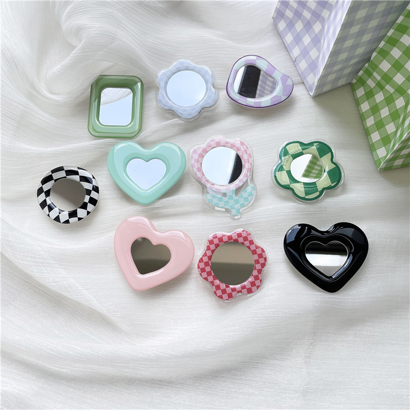 15g Weight Universal Applicable Brands Airbag Bracket Classification Acrylic Material Heart Shape, Flower, Rectangle Pattern Cute Style Heart Shape Flower Rectangle Acrylic Cute Universal Airbag Bracket 2