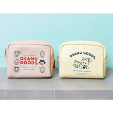 日本新款原田治刺绣pu化妆包可爱防水收纳包小清新少女手拿小物包