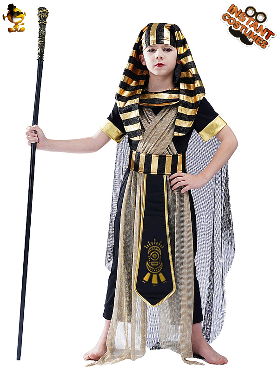 Faraón egipcio Cosplay traje Faraón dominante traje niño etapa rendimiento