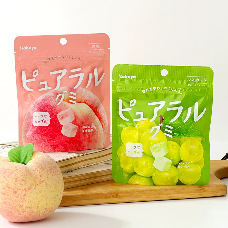 Japan imported kabaya Kaba also white peach green ticked fruit juice sandwiches high -face value net red fruit QQ sugar
