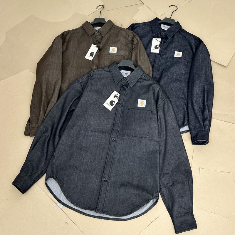 American Retro Car Carhartt Summer Classic Casual Outdoor Denim Shirt Jacket Unisex Couple Style Trendy American Retro Car Carhartt Summer Classic Casual Outdoor Denim Shirt Jacket Unisex Couple Style Trendy