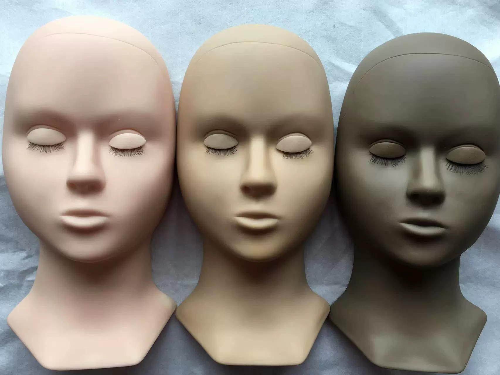 Съемная Головка Плесень глаза Силиконовые головы плесень глаза могут заменить привитые Ресницы Глаза по усмотрению