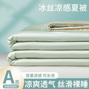 Cool Ice Silk Summer Cool Quilt Air-Conditioned Quilt Machine Washable Summer Quilt Summer Single Thin Student Quilt