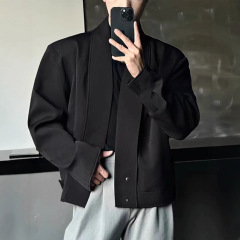 老钱风潮牌西装外套男2025新款高级感痞帅宽松百搭时尚外套男装潮