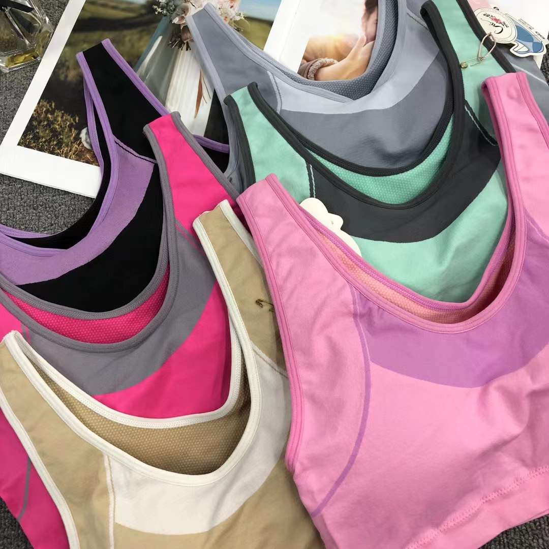 Nueva inconsútil alto elástico belleza de alta calidad las mujeres chaleco inalámbrico yoga sujetador ropa interior deportiva al por mayor
