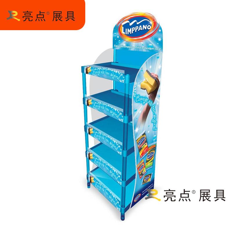 加工制作食品展示架超市展架收银口柜台食品展示架陈列架广告宣传