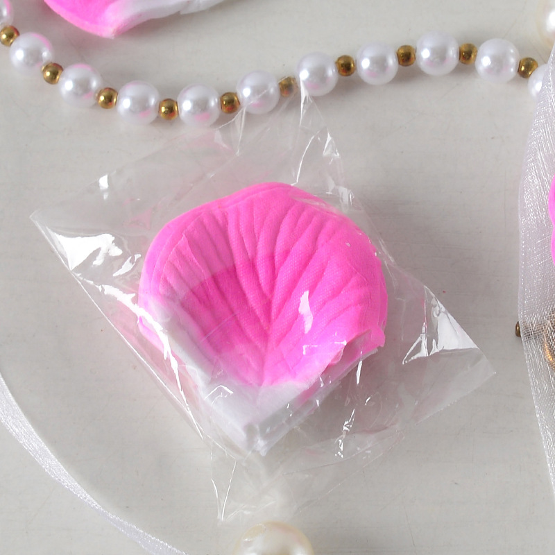 Simulación de pétalos de rosas dulces 100 piezas de tela no tejida propuesta de matrimonio de la atmósfera de cumpleaños esparcida a mano