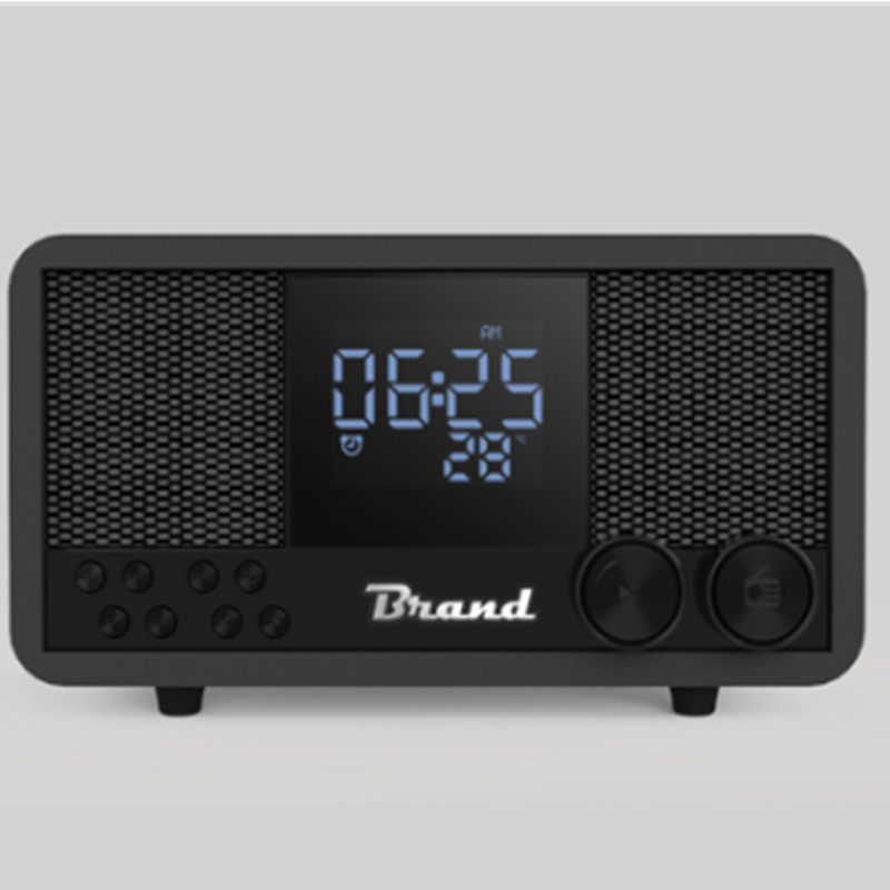 Amazon retro Bluetooth subwoofer de audio europeo y americano de madera inalámbrico Bluetooth altavoz reloj FM Radio Audio