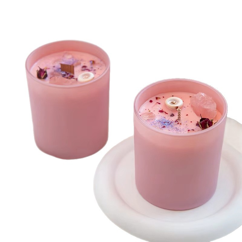 Fragancia transfronteriza cristal rosa rosa cera de cera de aroma festiva atmósfera romántica cera de estilo doméstica