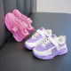 Children's Sports Shoes 2025 Spring & Fall New Style Girls' Breathable Non-Slip Running Shoes Boys' Fashionable Dad Shoes Student Shoes
