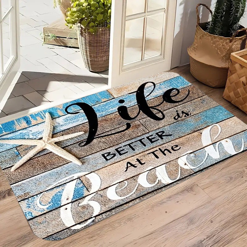 Diatom mud bathroom turtle living room carpet, blue-green ocean style doormat, coastal animal entryway home floor mat Diatom mud bathroom turtle living room carpet, blue-green ocean style doormat, coastal animal entryway home floor mat