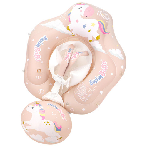 Swimbobo baby swimming ring lying ring children's swimming ring armpit ring cross-border pink pony sitting pocket model
