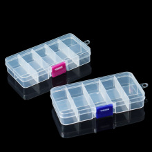 可拆小10格塑料盒透明十格分类零件盒多格整理首饰元器件PP收纳盒