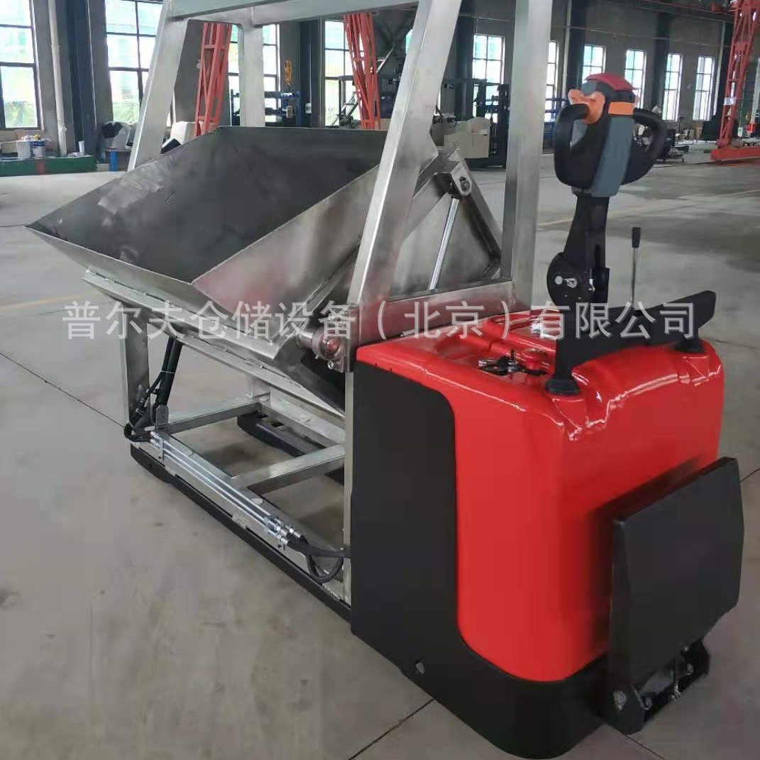 站驾式 电动托盘搬运车 不锈钢电动地牛 翻转旋转上料