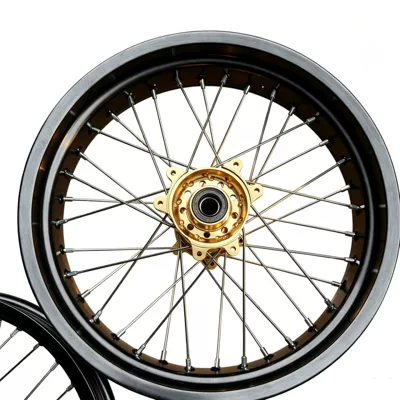 Motorcycle wheel hub: slick tire wheel hub assembly with - rear-wheel-hub-core-is-gold-colored