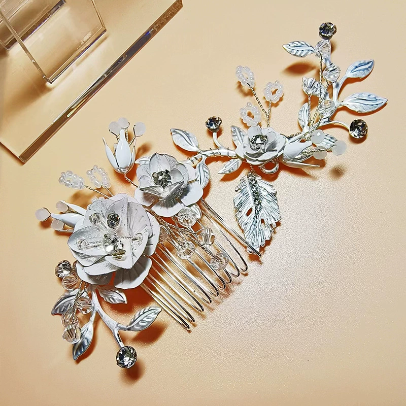 Упорядочное украшение для волос, металлическая серебристая Ханьфу handmade для невесты, оптовая