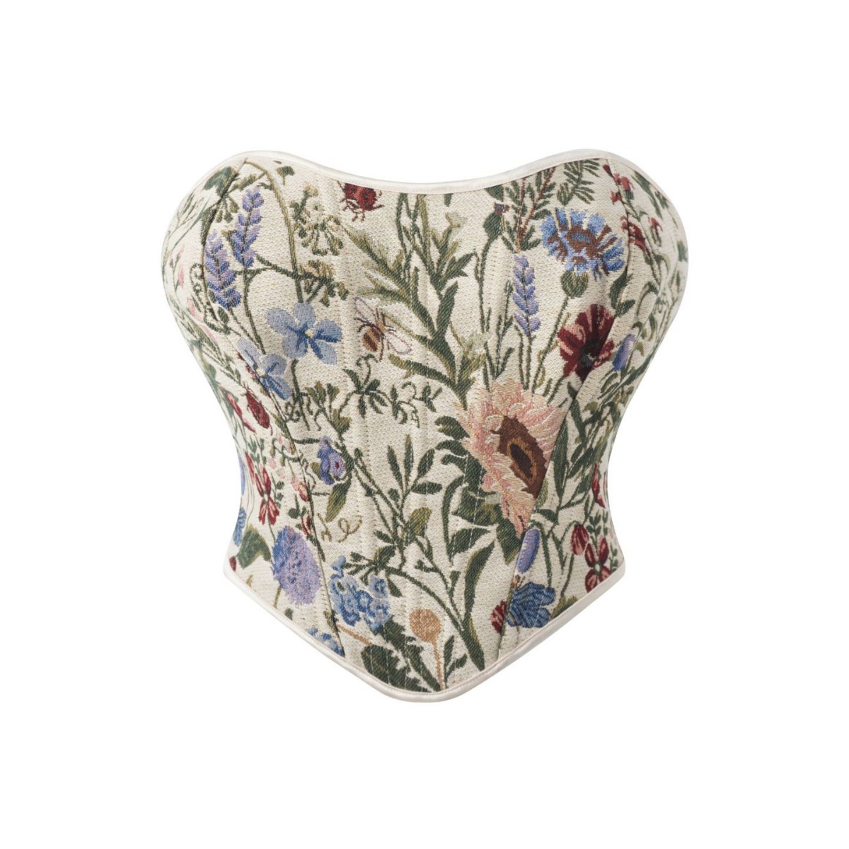 Nuevo top de tubo con estampado retro, soporte para el pecho, cintura, espina de pescado, tops que moldean el cuerpo, uso externo, fuente de comercio electrónico transfronterizo